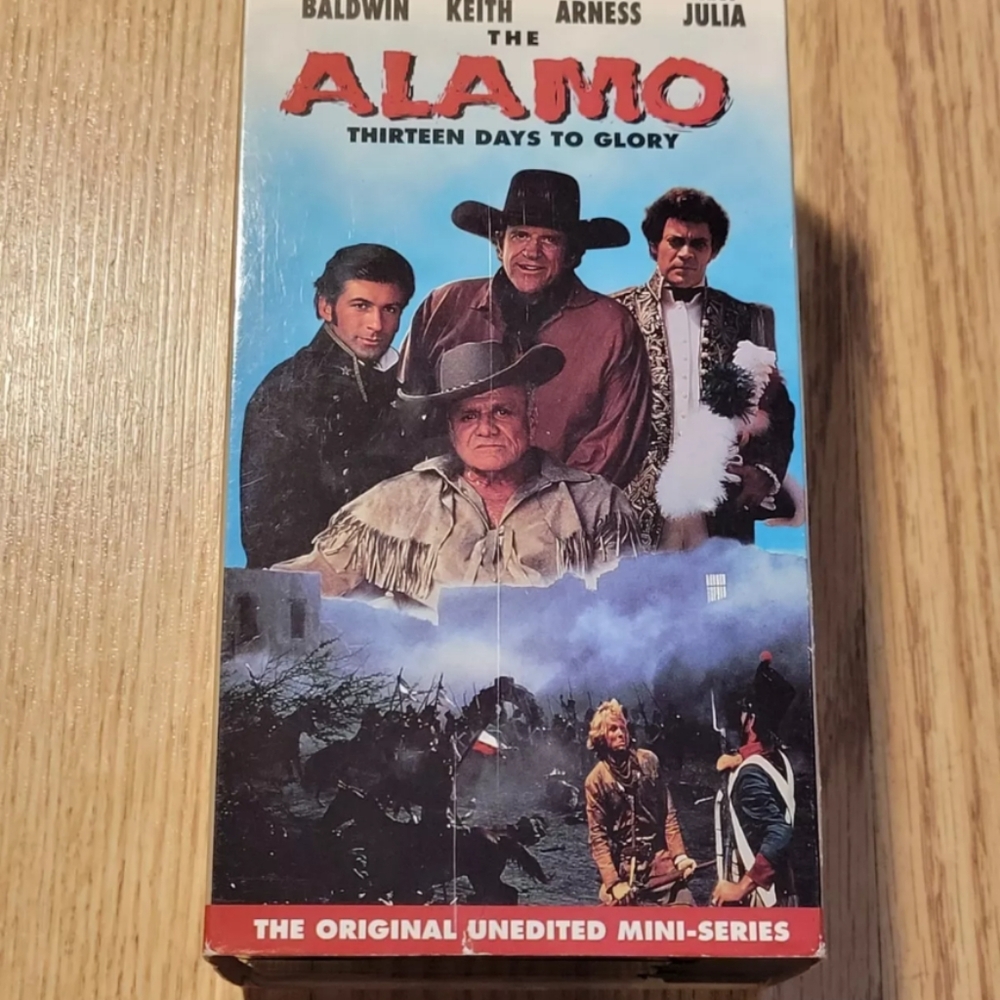 The Alamo: Thirteen Days To Glory VHS Starring Alec Baldwin 3 Tape Set VHS